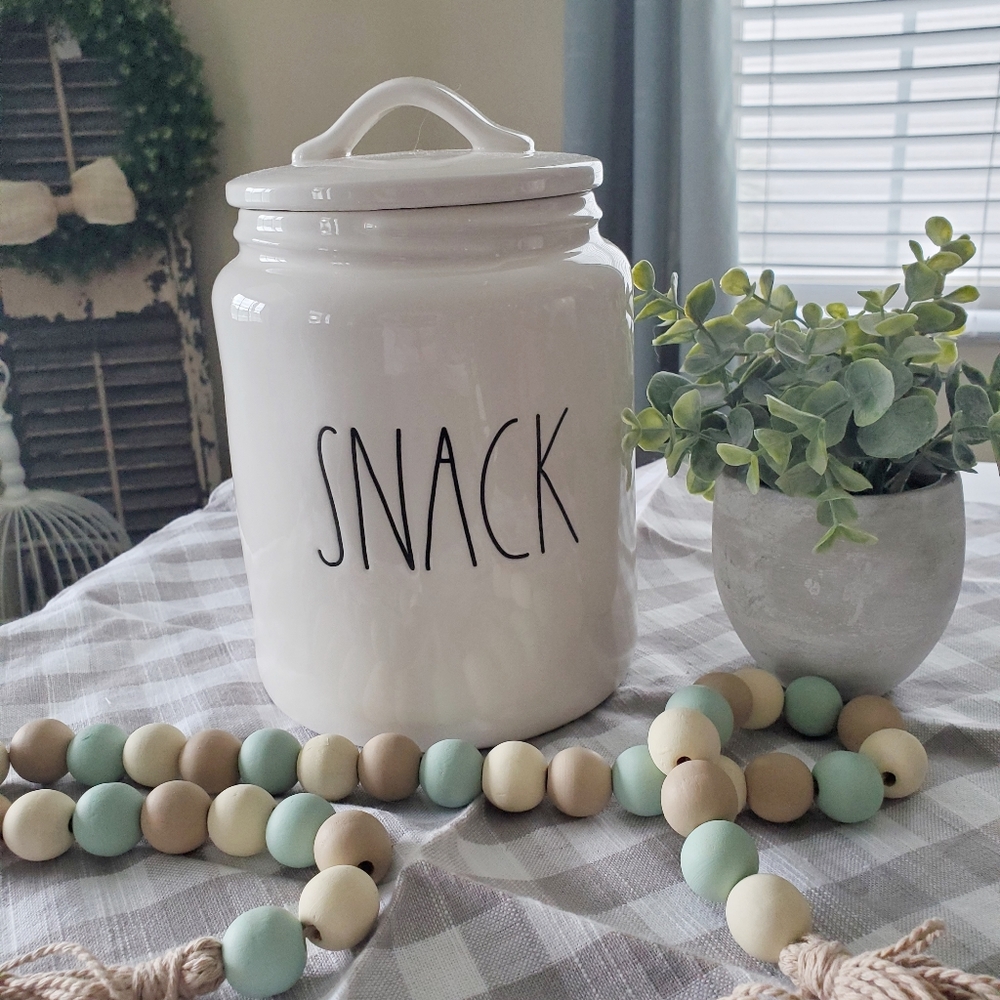 RAE DUNN "snack" canister